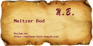 Meltzer Bod névjegykártya